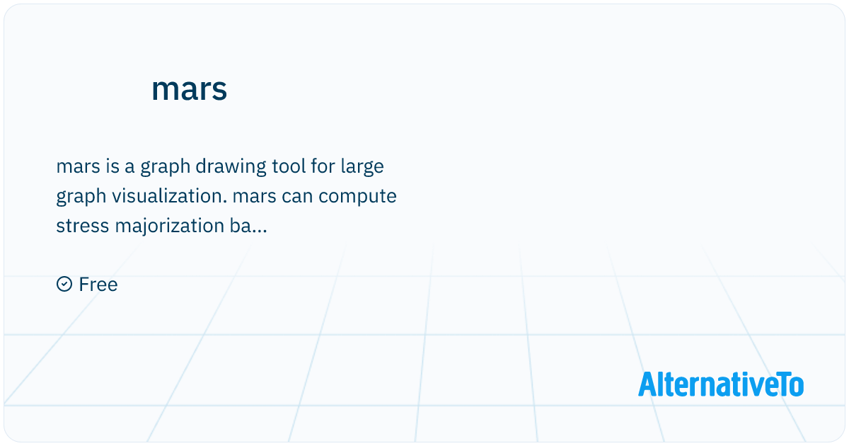 mars: A graph drawing tool for large graph visualization | AlternativeTo