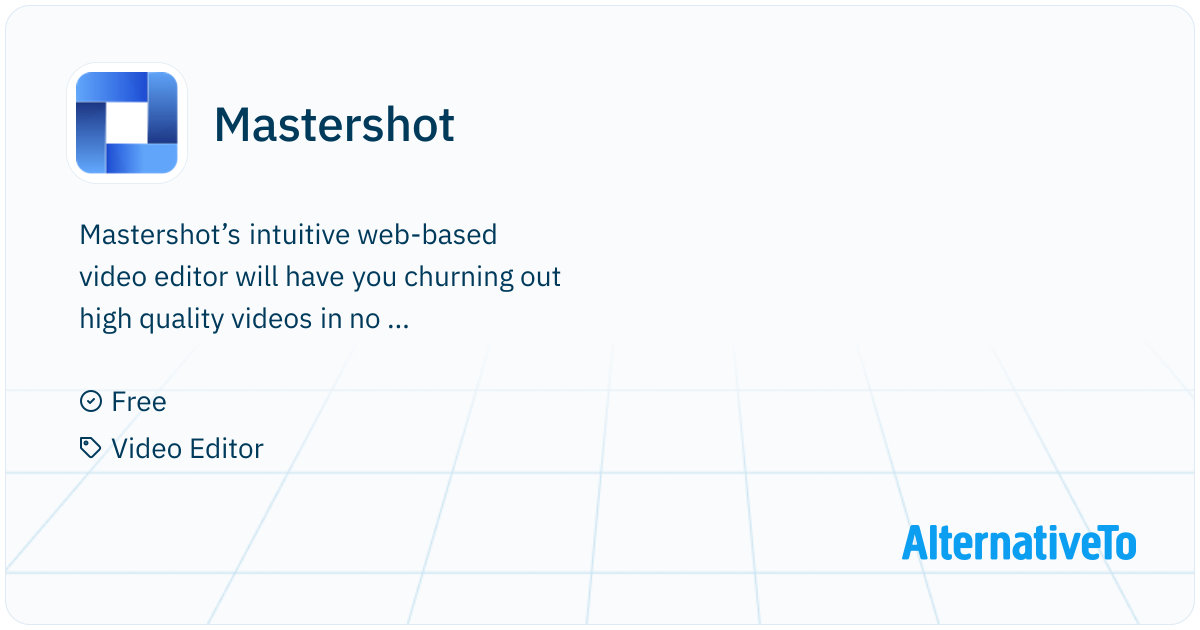 Mastershot: Video editing is hard, but it doesn't have to | AlternativeTo