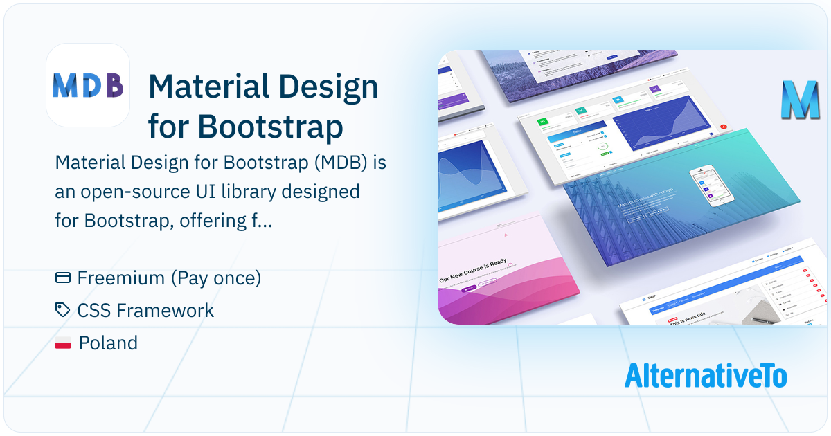 Material Design for Bootstrap: Free UI kit with 400+ elements, 600 ...