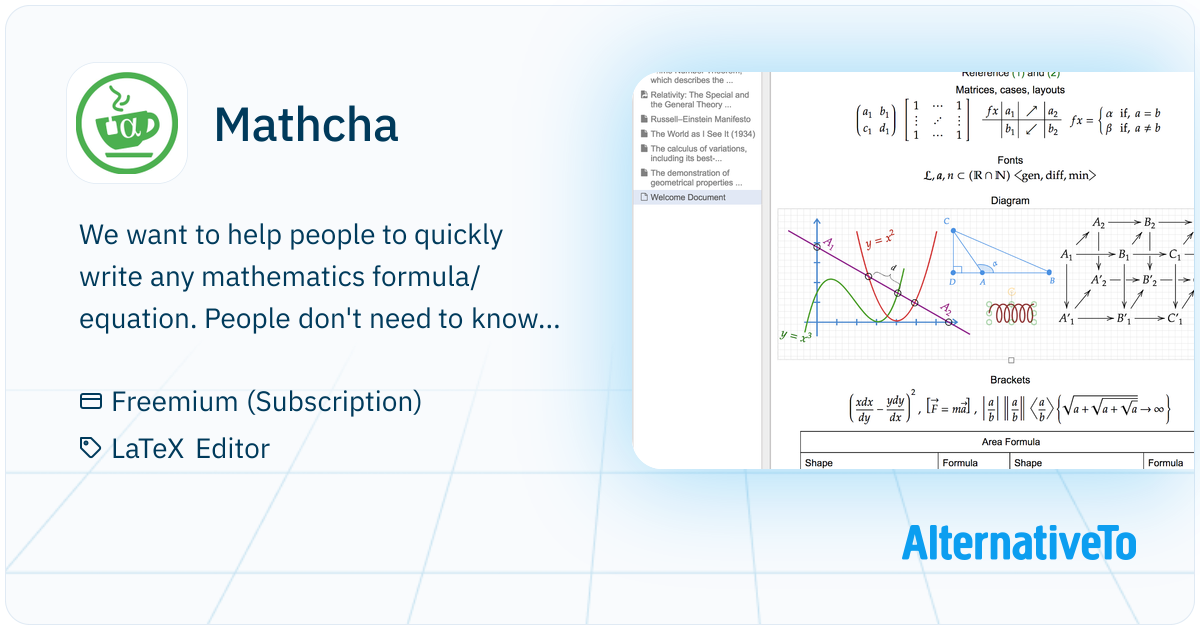 Max Math Notation Mathcha Mathcha: Online Mathematics Editor a fast way to write and share ...