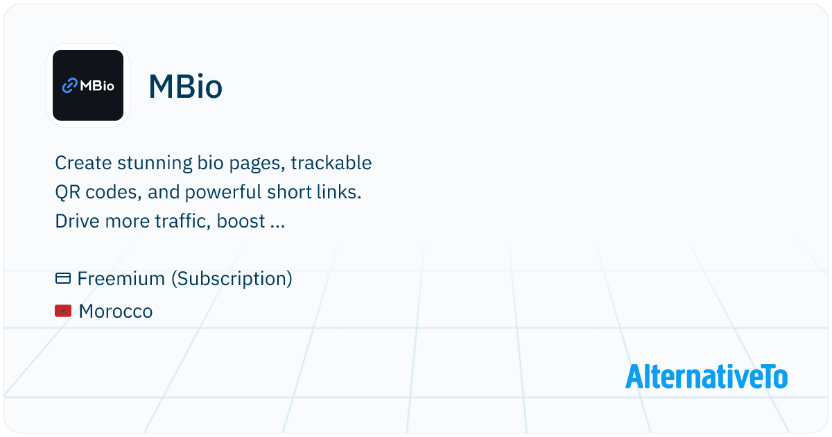 MBio: Create stunning bio pages, trackable QR codes, and powerful short ...
