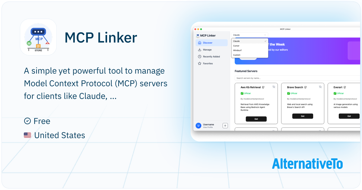 MCP Linker: Add MCP servers to Claude Desktop, Cursor, Windsurf, VS ...