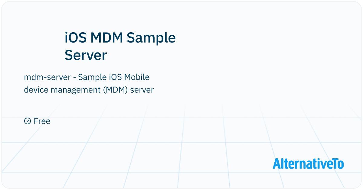 iOS MDM Sample Server: MDM allows for OS level control of multiple iOS ...