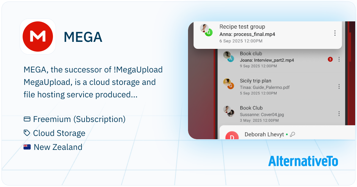 Mega Encryption MEGA: Secure, encrypted cloud storage | AlternativeTo