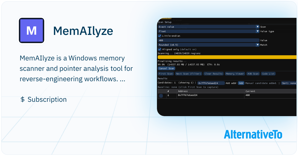 MemAIlyze: Windows memory scanner and pointer analysis tool with ...