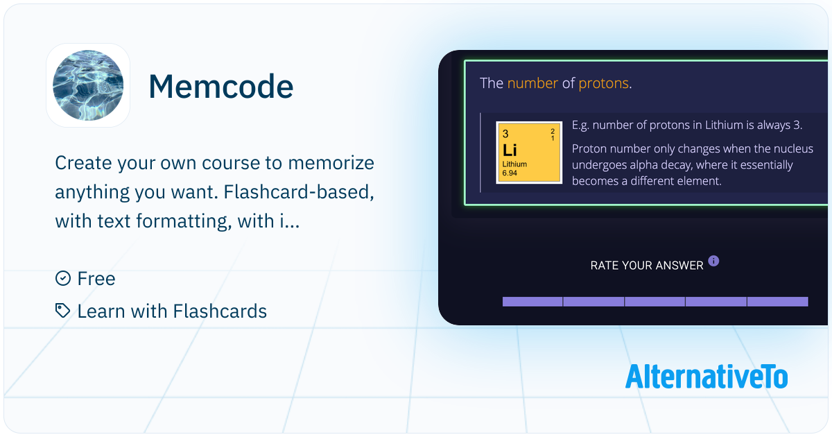Memcode: Spaced-repetition app, the best for scientists and coders ...