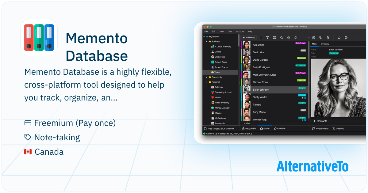 Memento Database: Track and organize anything with our extremely