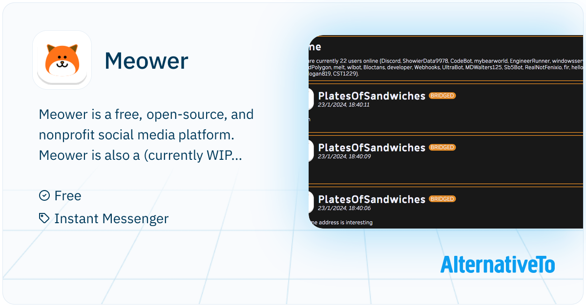 Meower Power Meower: Free, open-source, and nonprofit social media platform ...