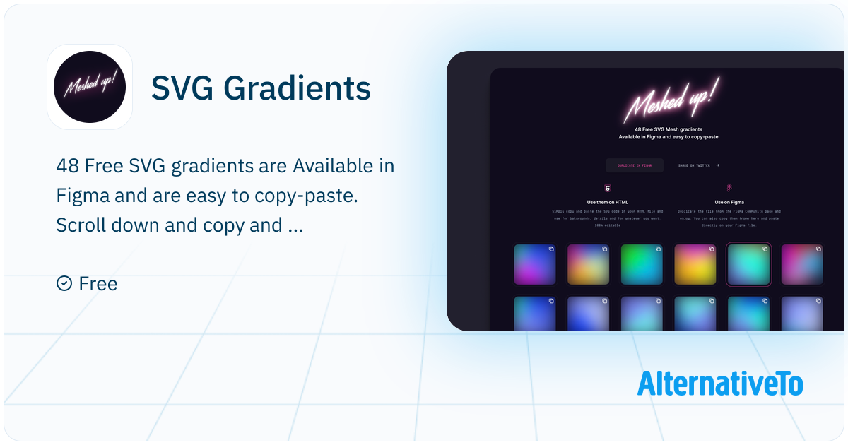 SVG Gradients: 48 Free SVG Mesh gradients Available in Figma and easy ...