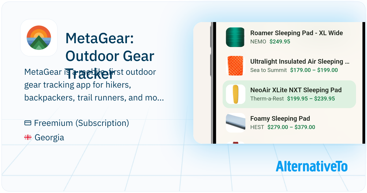 MetaGear: Outdoor Gear Tracker: MetaGear helps hikers, backpackers ...