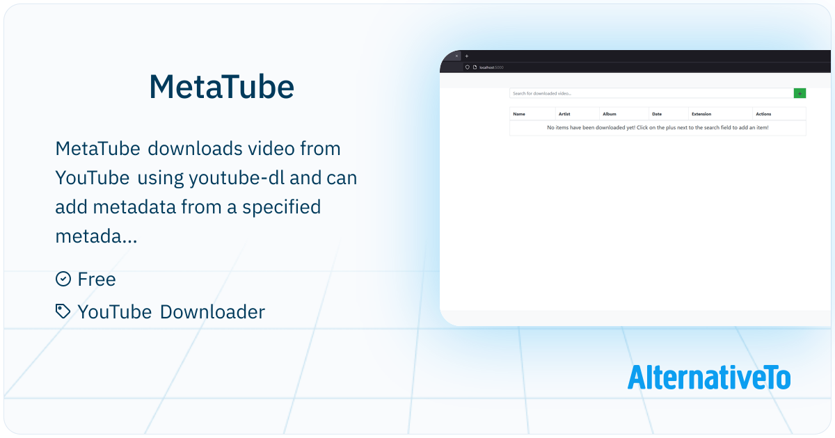 MetaTube: Python web ui to download videos from YouTube and add ...