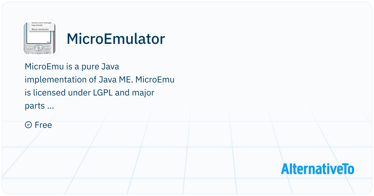MicroEmulator: MicroEmu is a pure Java implementation of Java ME ...