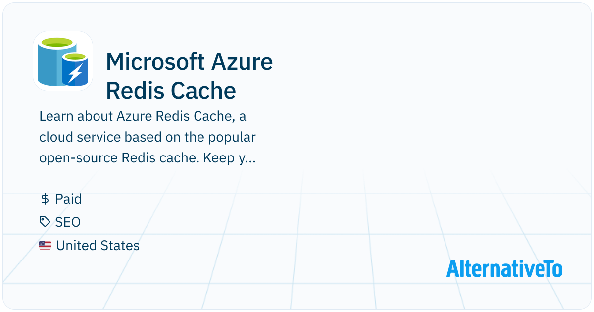 Microsoft Azure Redis Cache High throughput, consistent lowlatency