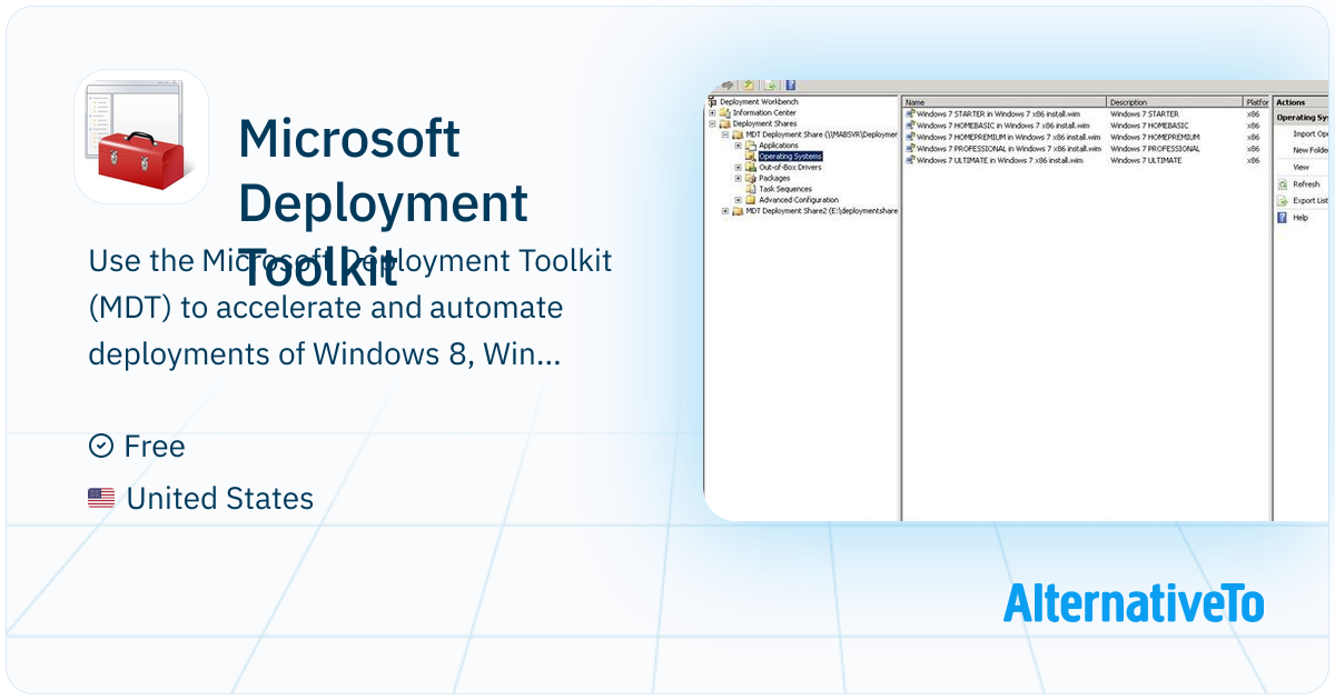 Microsoft Deployment Toolkit: Use the Microsoft Deployment Toolkit (MDT ...