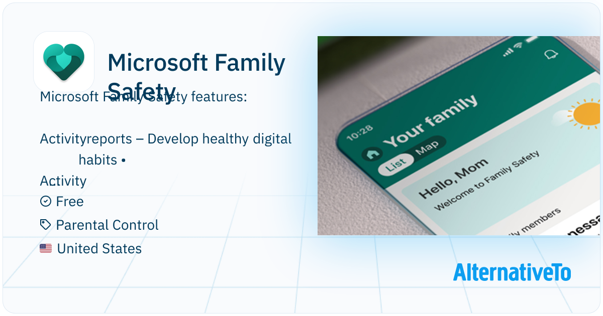 Microsoft Family Safety The Microsoft Family Safety app helps empower