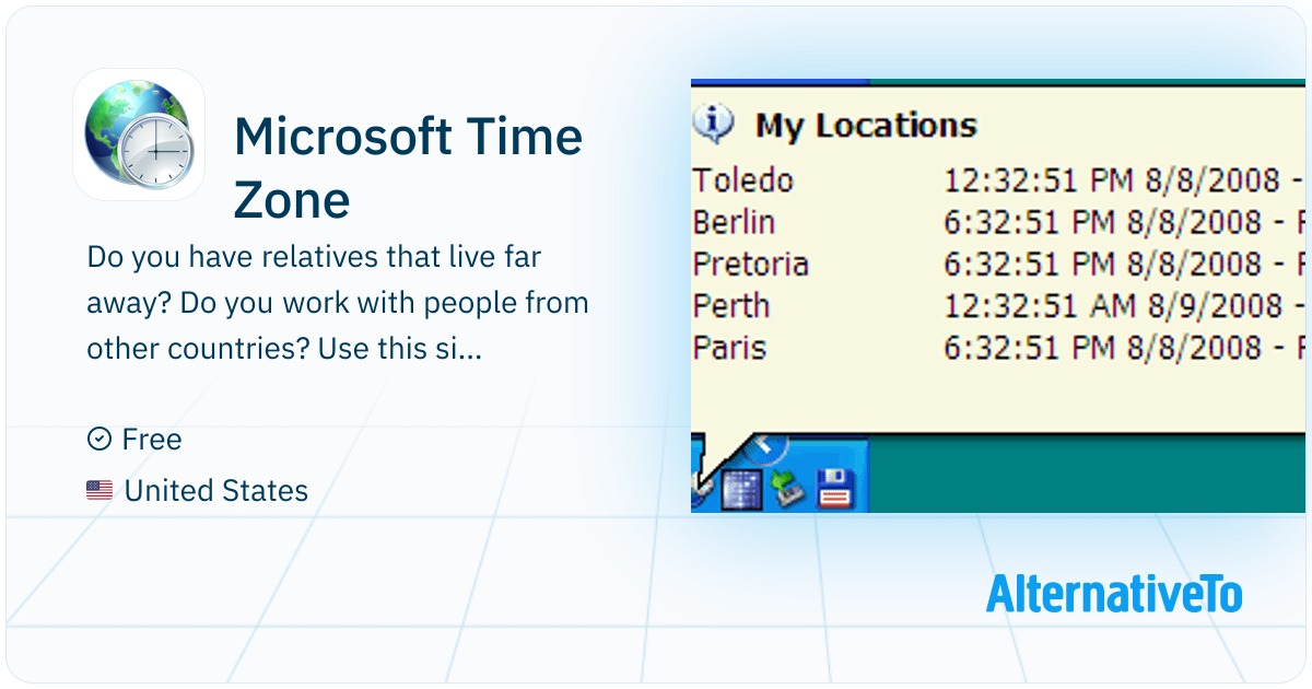 Microsoft Time Zone Do you have relatives that live far away