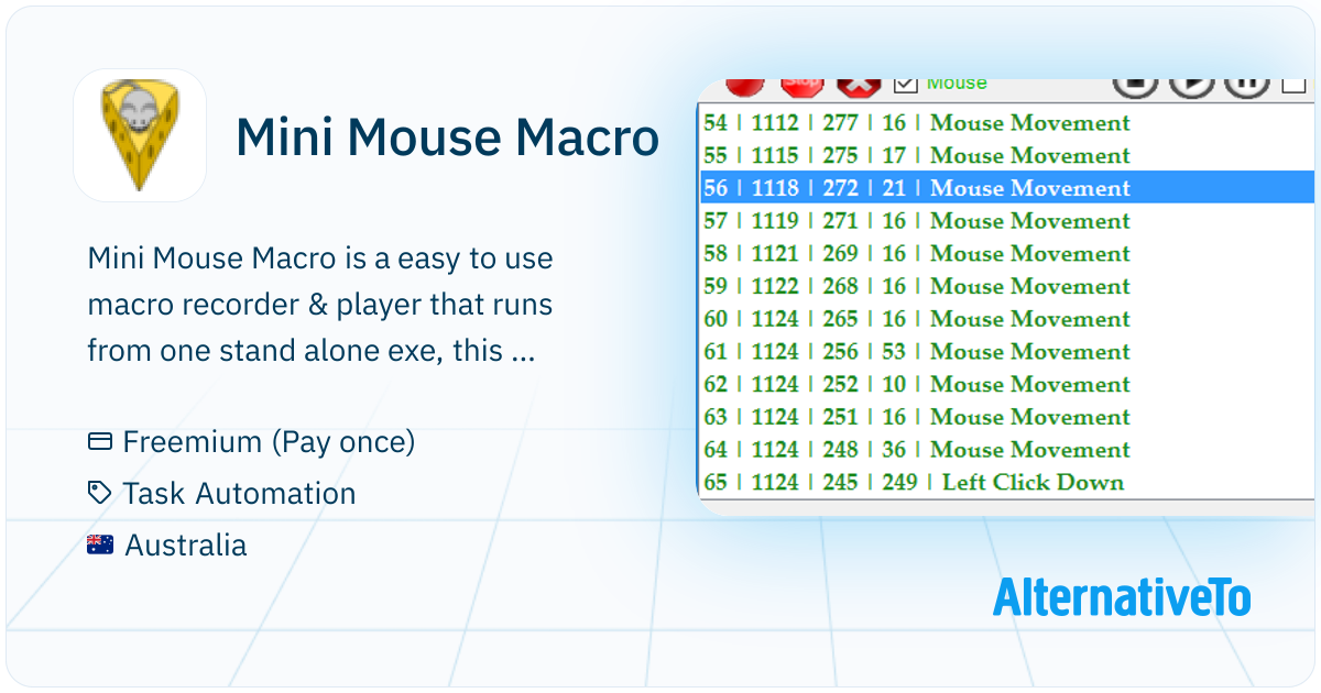 Mini Mouse Macro: A free light weight mouse macro that records mouse ...