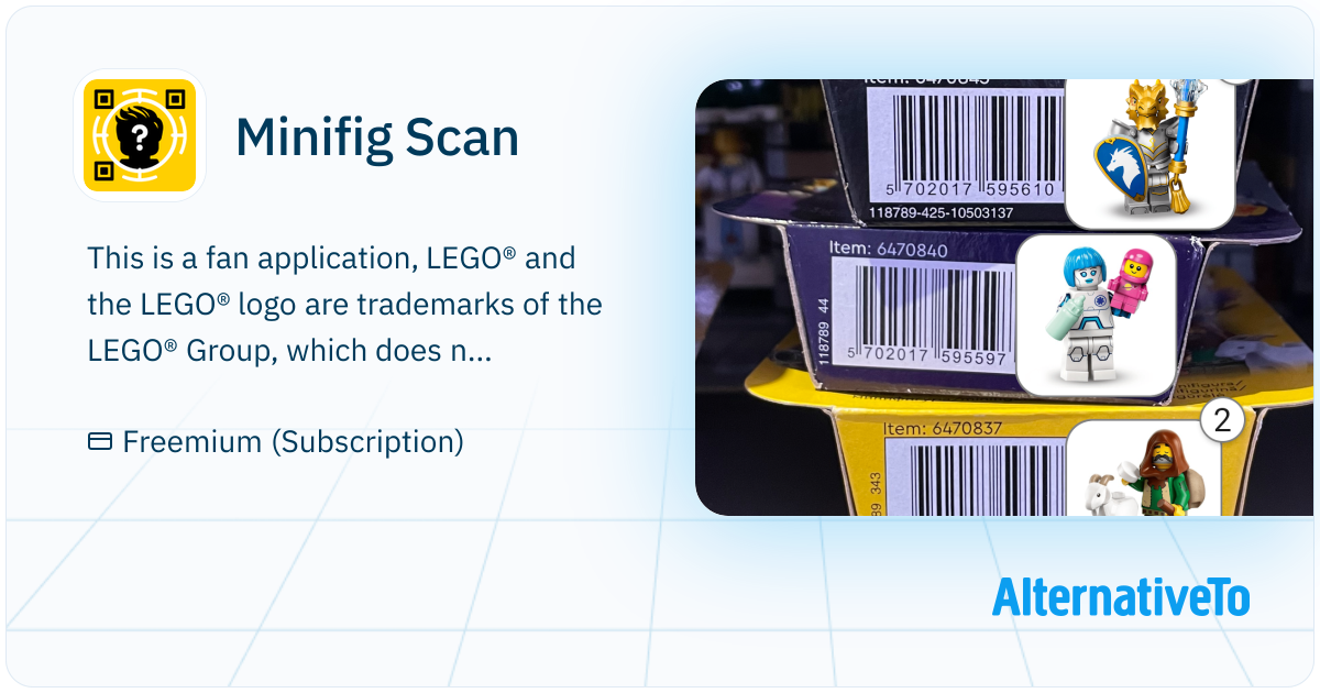 Minifig Scan: This app is quite great for scanning boxes to find ...