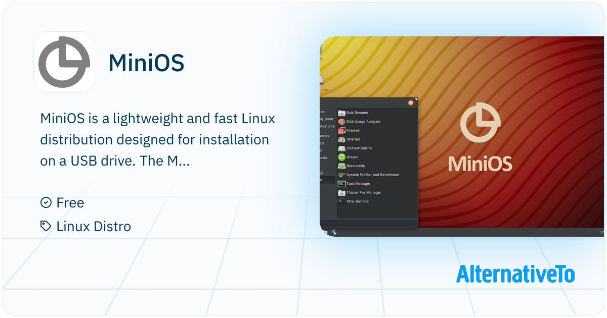 MiniOS: The goal of MiniOS is to provide users with a reliable user ...
