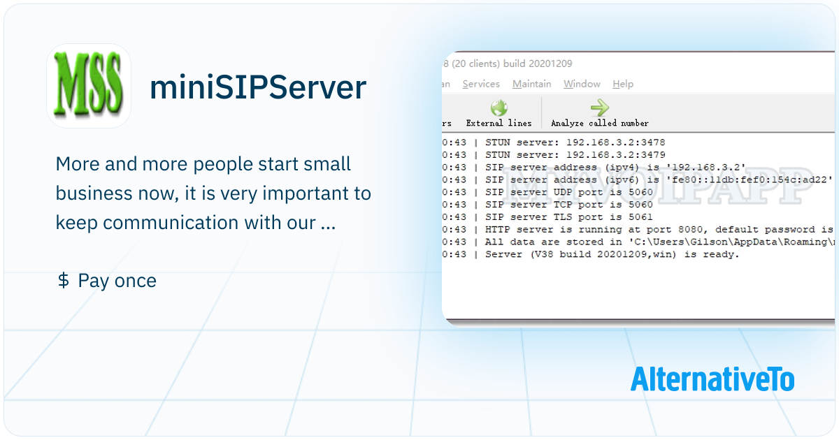 miniSIPServer: You will be able to setup your own VOIP system in ONE ...