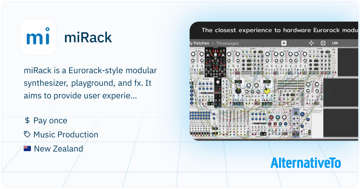 Mirack Target miRack: Eurorack-style modular synthesizer for iOS | AlternativeTo