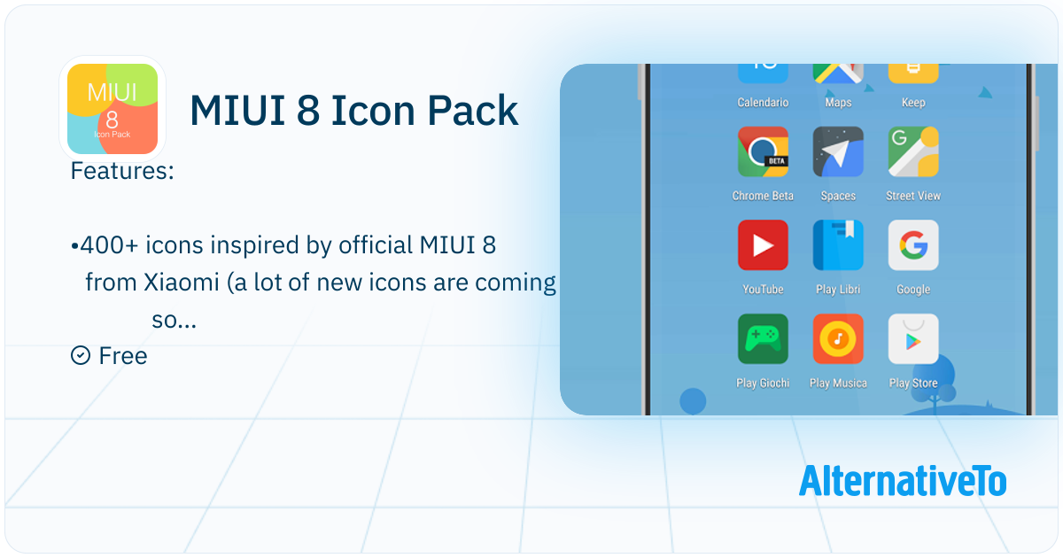 MIUI 8 Icon Pack: • 400+ icons inspired by official MIUI 8 from Xiaomi ...
