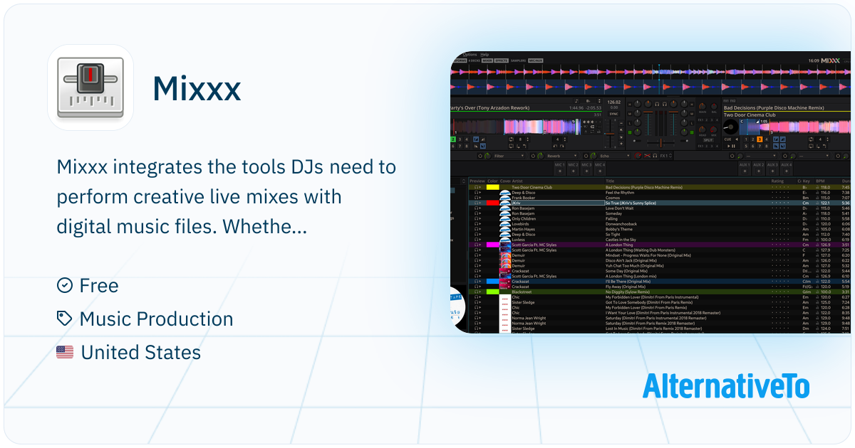 Mix Program Mixxx: Free and open source DJ software for Windows, macOS, and Linux ...