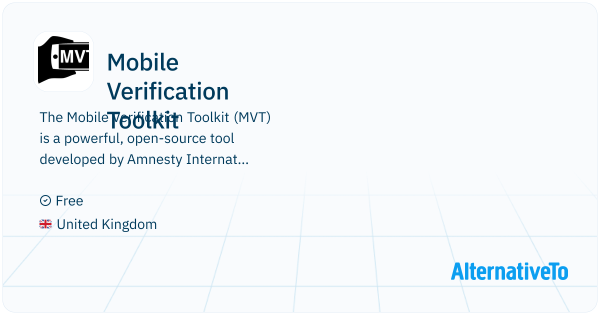 Mobile Verification Toolkit: MVT (Mobile Verification Toolkit) helps ...