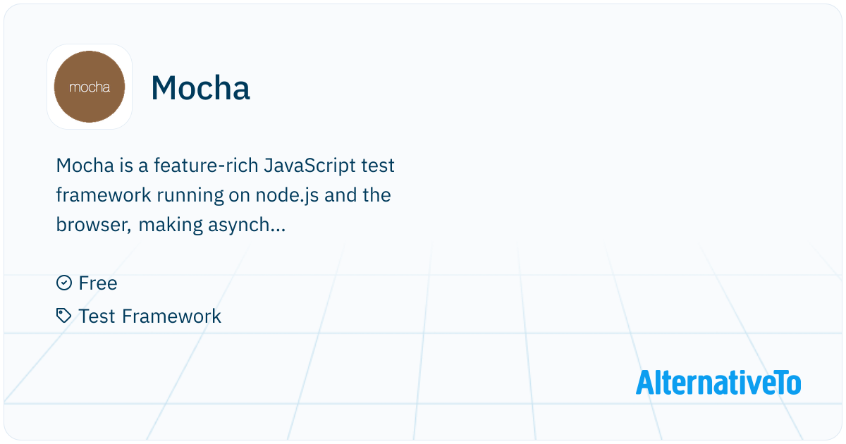Mocha: Feature-rich JavaScript test framework | AlternativeTo