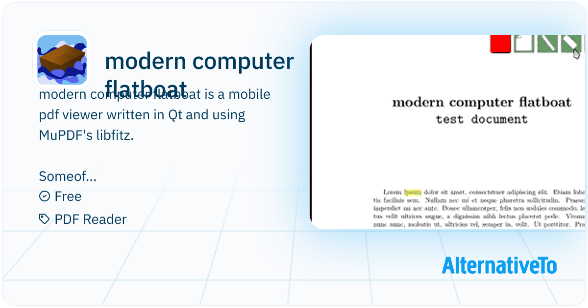 modern computer flatboat: Mobile pdf viewer | AlternativeTo
