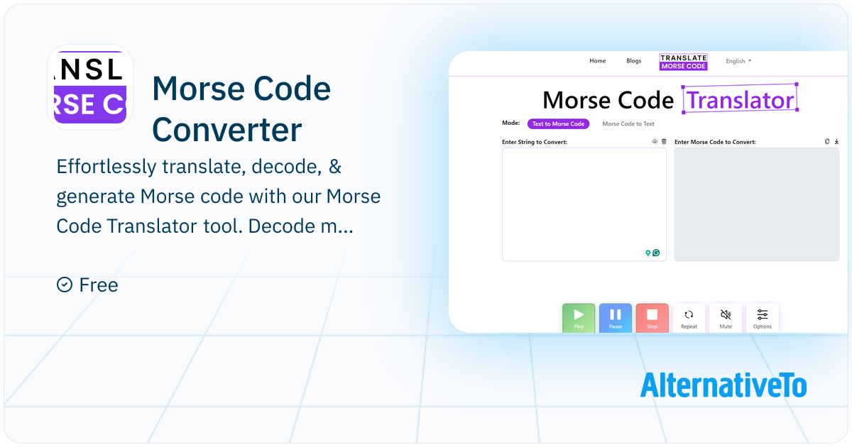 Morse Code Converter: Encodes and decodes morse code quickly ...