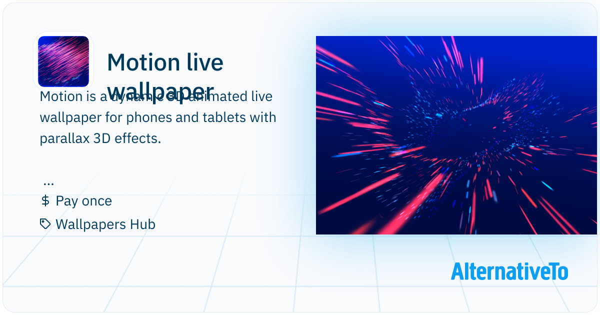 Motion live wallpaper: Dynamic 3D animated live wallpaper with parallax