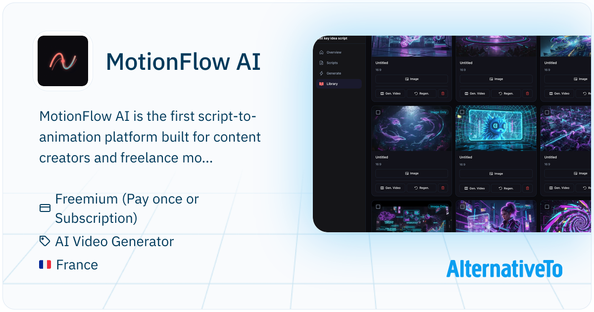 Alternative Scripts MotionFlow AI: Turn scripts into brand-consistent animations using AI ...