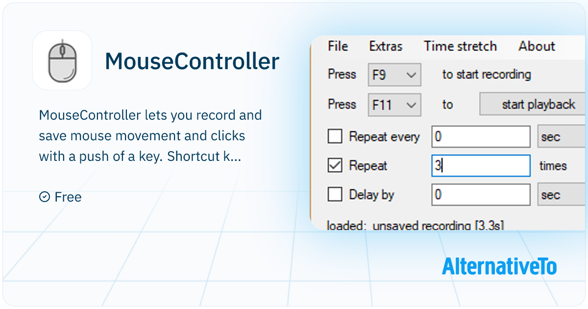 MouseController: Lets you record and save mouse movement and clicks ...