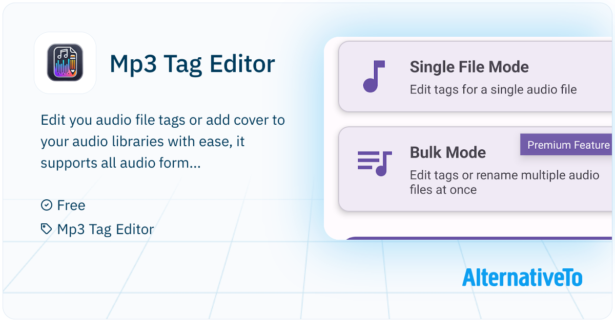 Mp3 Label Mp3 Tag Editor: Edit audio tags with ease, it supports Flac, Wav, M4a ...