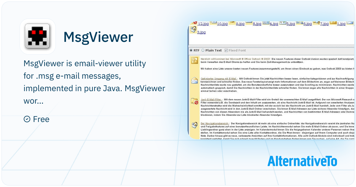 MsgViewer: Is email-viewer utility for .msg e-mail messages ...