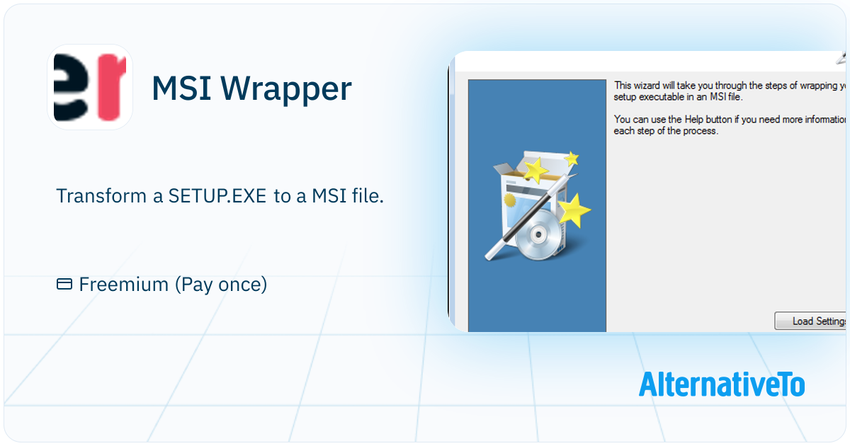 Msi Wrapper MSI Wrapper: Converts executable installers to MSI packages | AlternativeTo