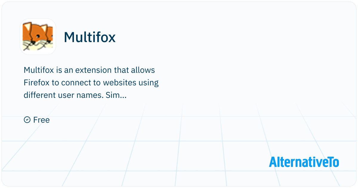 Multifox: Extension that allows Firefox to | AlternativeTo