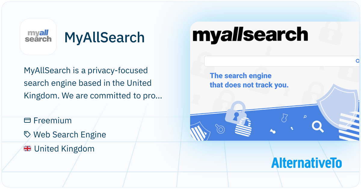 MyAllSearch: Privacy search engine that prevents the tracking of your ...