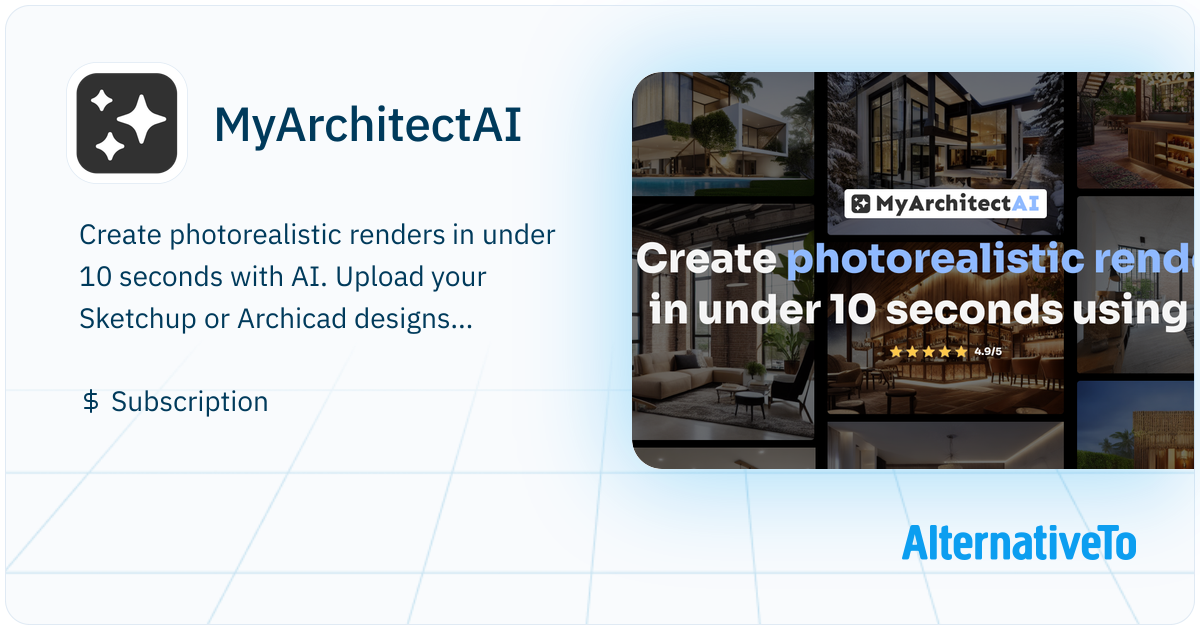 MyArchitectAI: AI rendering software that turns architectural and ...