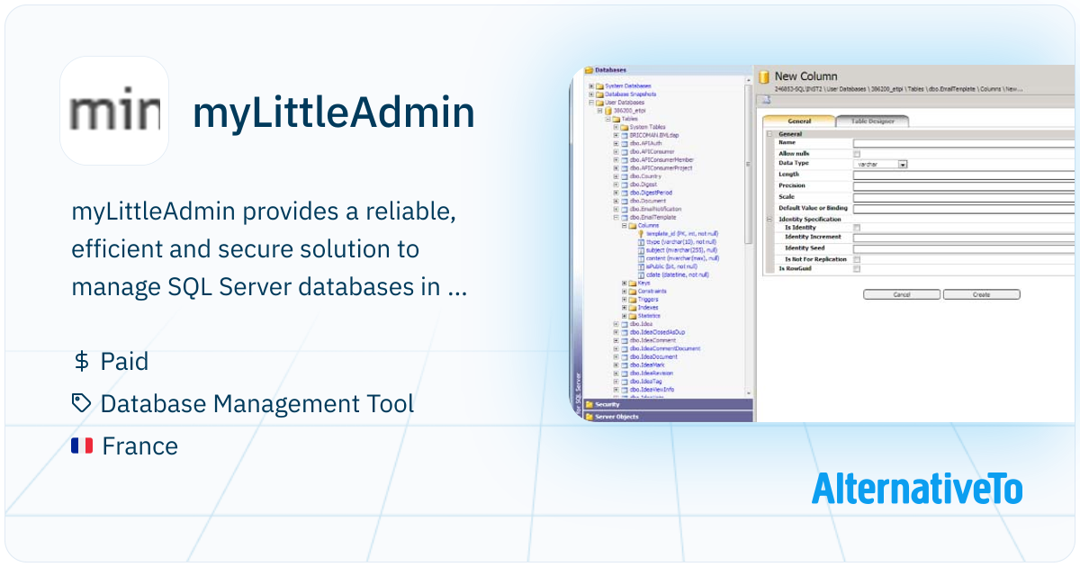 myLittleAdmin: The first web-based management tool specially designed ...