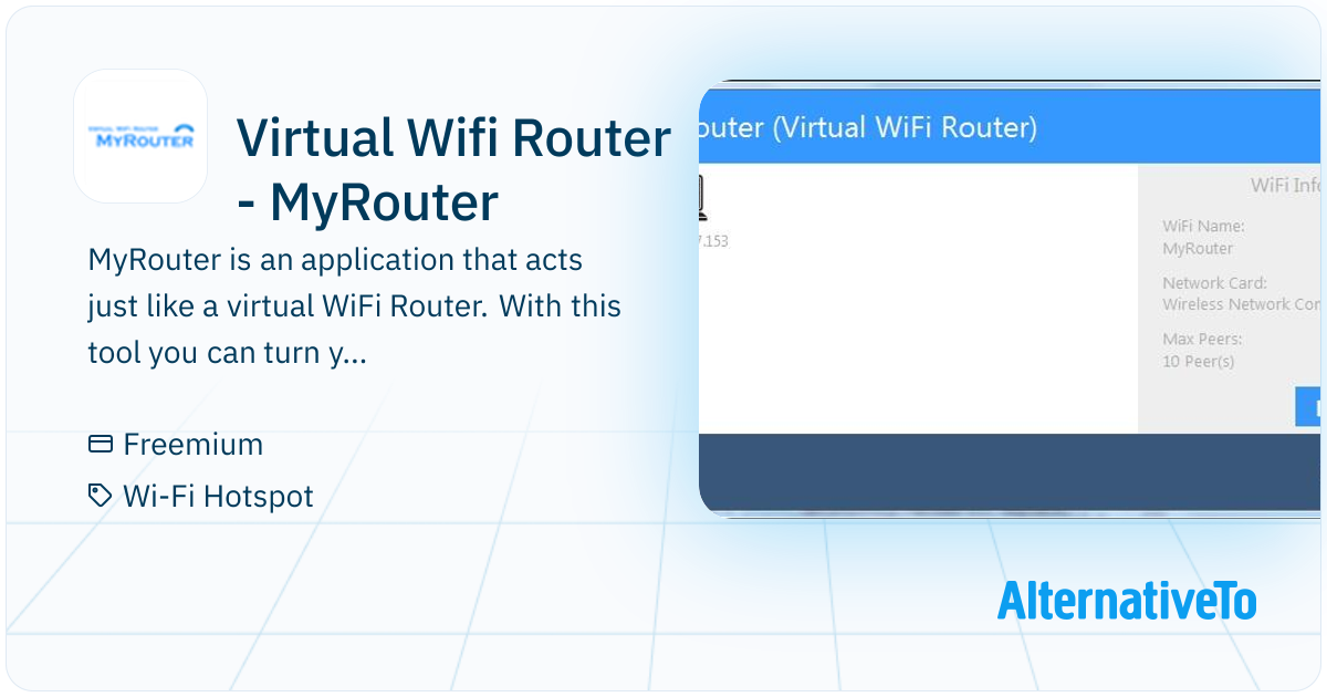 Mynet Router Virtual Wifi Router - MyRouter: MyRouter is an application that acts ...