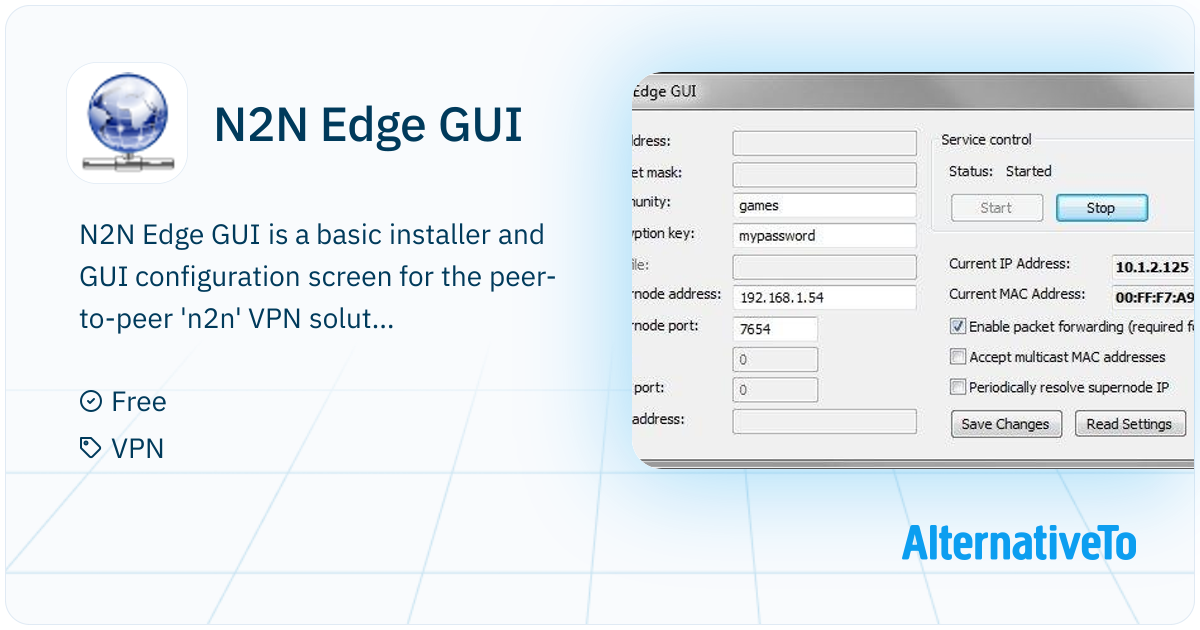 N2N Edge GUI: A GUI for n2n | AlternativeTo