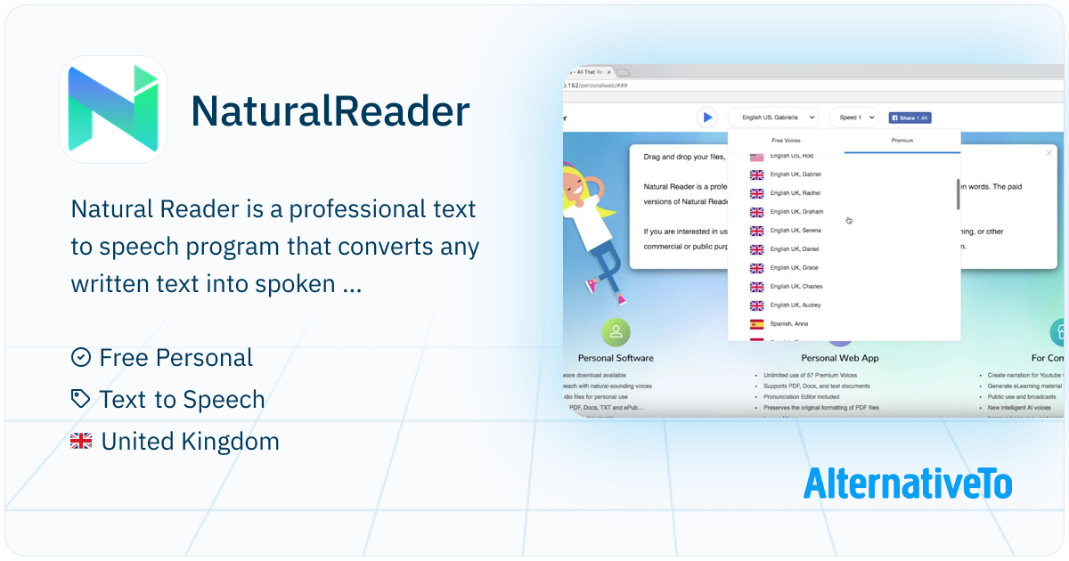 NaturalReader: Natural Reader is a professional text to speech ...
