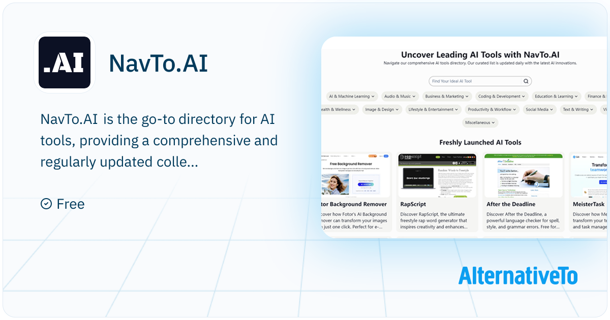 NavTo.AI: Uncover Leading AI Tools with NavTo.AI | AlternativeTo