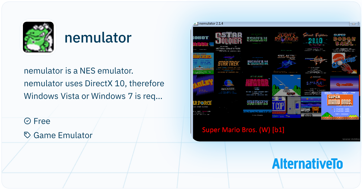 nemulator: NES emulator | AlternativeTo