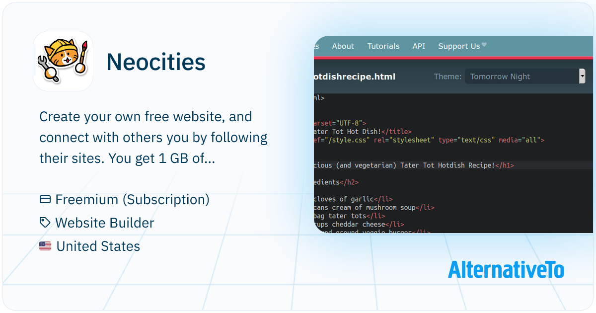 Neocities: Create your own free website. Unlimited creativity, zero ads ...