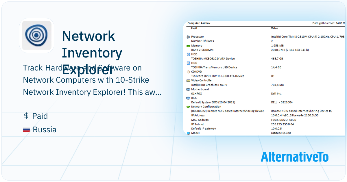 Network Inventory Explorer: Automatic Network Computer Inventory with ...
