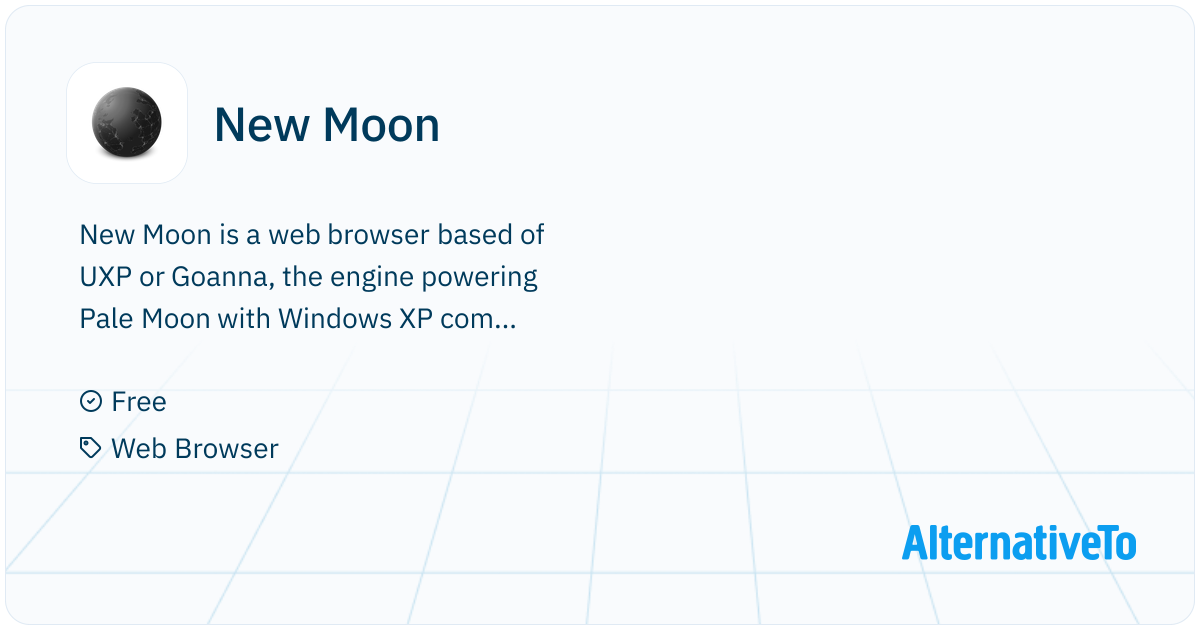 New Moon: A web browser based of UXP or Goanna, the engine powering ...