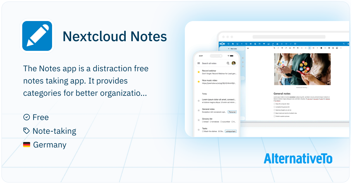 Nextcloud Notes: Distraction-free notes with categories, Markdown ...